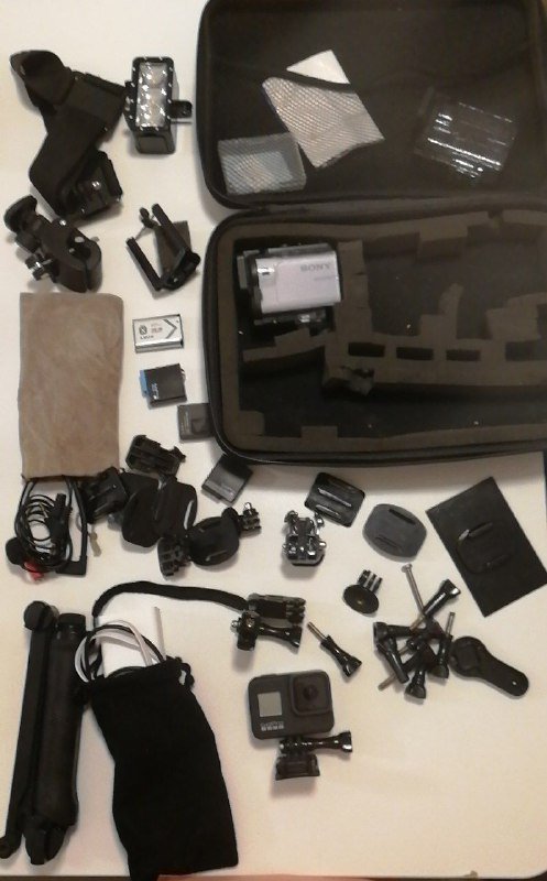 GoPro hero 8 экшн камера с аксессуарами и креплениями