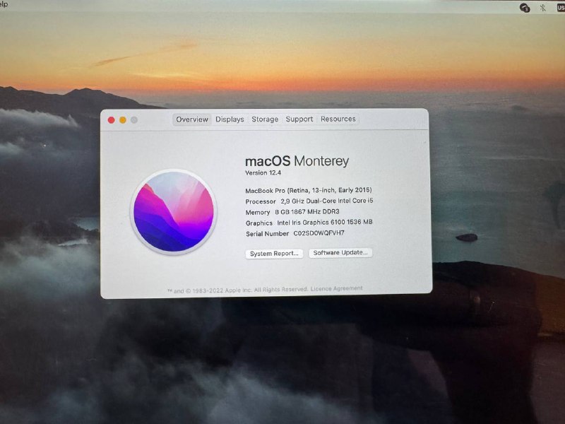 Macbook Pro 13 Retina Early 2015 2.9GHz 8GB 1TB 2