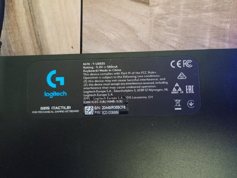 Logitech G815 Low Profile Mechanical Keyboard 3