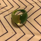 Серёжки, зелёное колечко 2