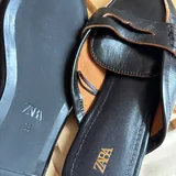 Женские мюли Zara, натуральная кожа, 38 размер 4
