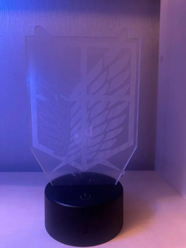 3D LED светильник Attack on Titan 1