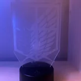 3D LED светильник Attack on Titan 1