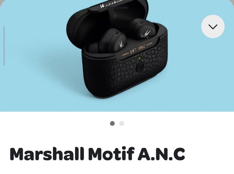 Наушники Marshall Motif A.N.C в кейсе с USB-C проводом