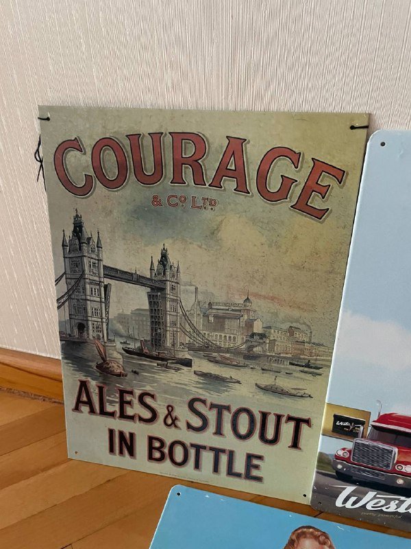 Винтажные металлические постеры, формат А3 5