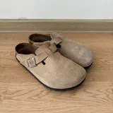 Birkenstock Boston Beige Suede 1