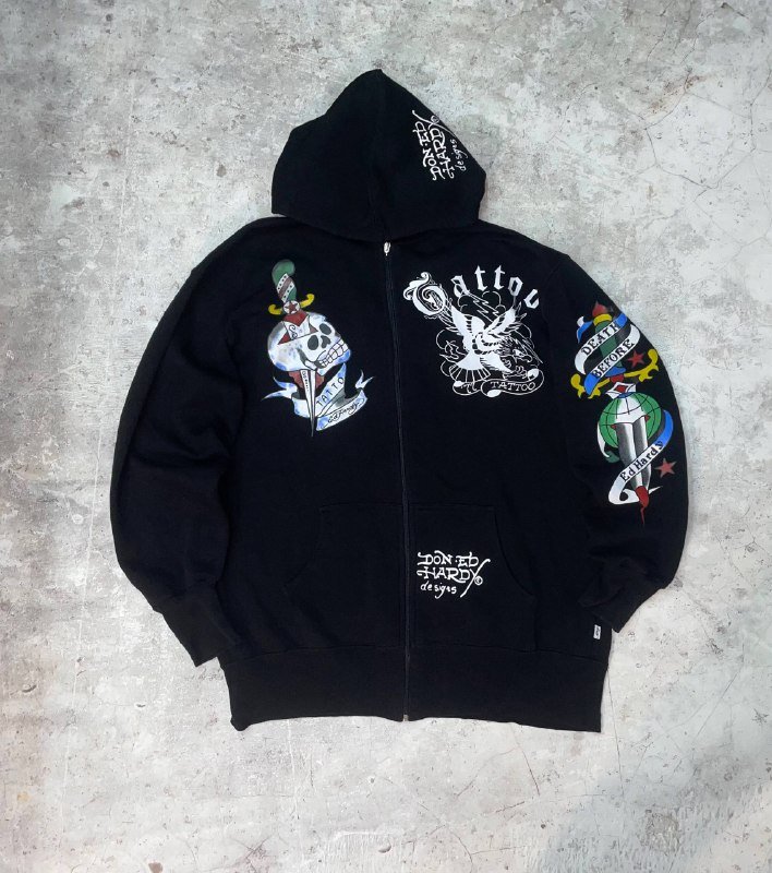 Ed Hardy Zip Hoodie XL