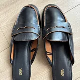 Мюли Zara из натуральной кожи, размер 38 1