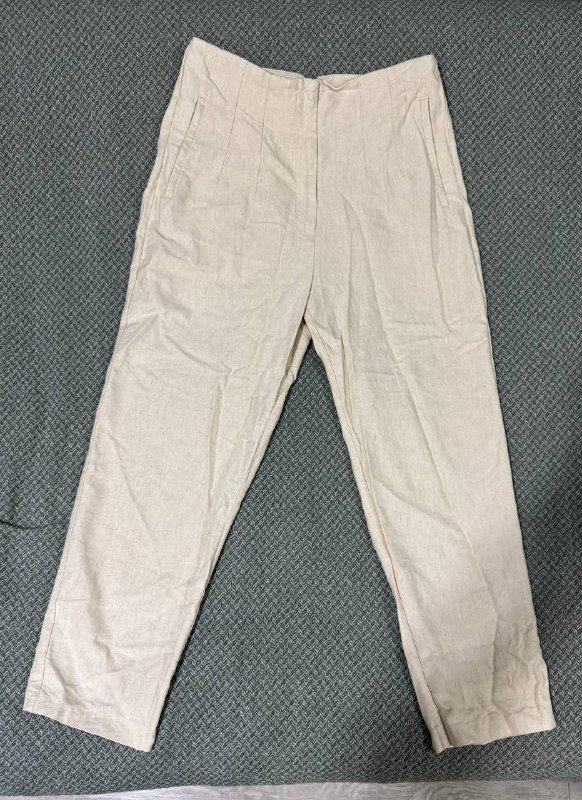 Женские брюки Zara размер L с льном