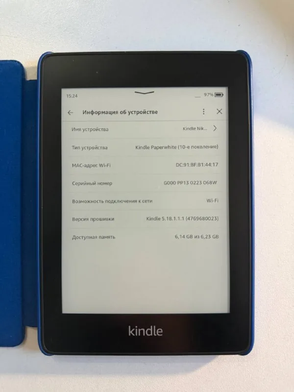 Kindle 10 поколения с оригинальным чехлом 1