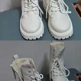Красные туфли, зимние сапоги, белые сапоги, босоножки, кроссовки Puma и Oysho, голубые сапоги 3