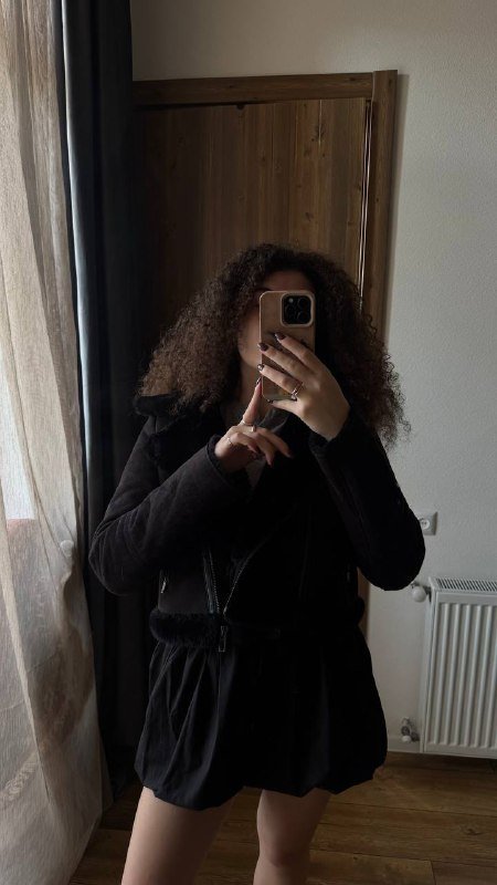 укороченная дубленка размер M 2