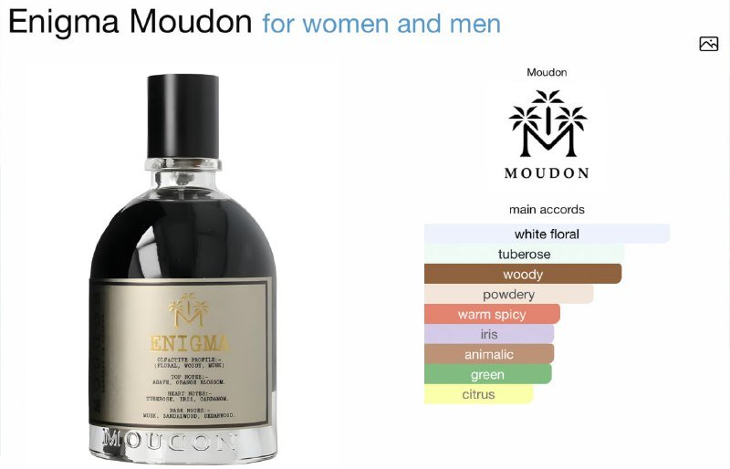 Парфюм Moudon Elegant и Moudon Enigma 100 мл 2