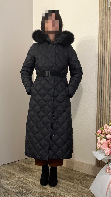 Пуховое пальто 44-46 1