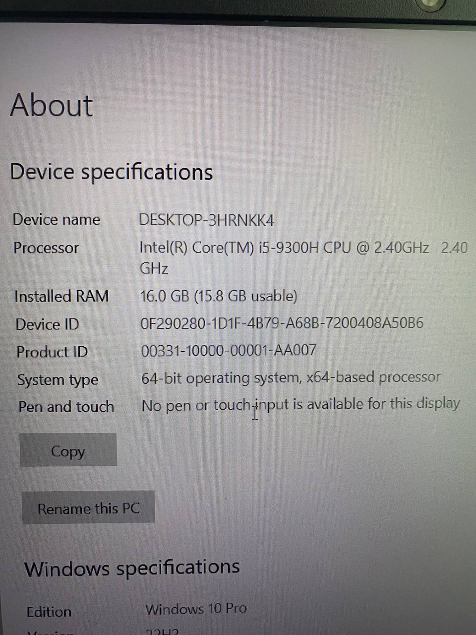 Gaming laptop Hasee Z7 GTX 1660 Ti 3