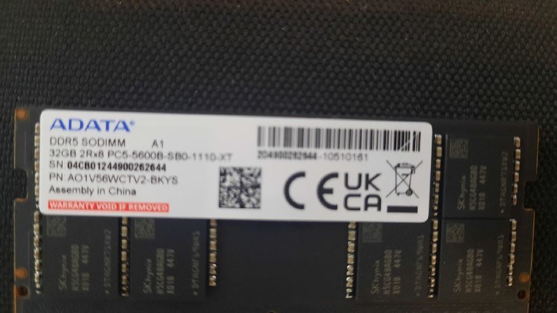 Оперативная память so-dimm DDR5 32GB Adata