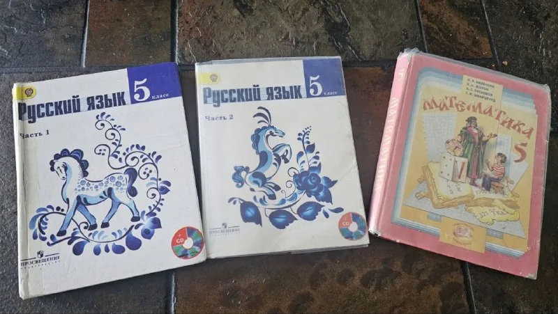 Книги, Русский язык 5 класс, Математика 5