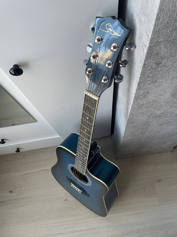 Синяя акустическая гитара Smiger GA-H11 4