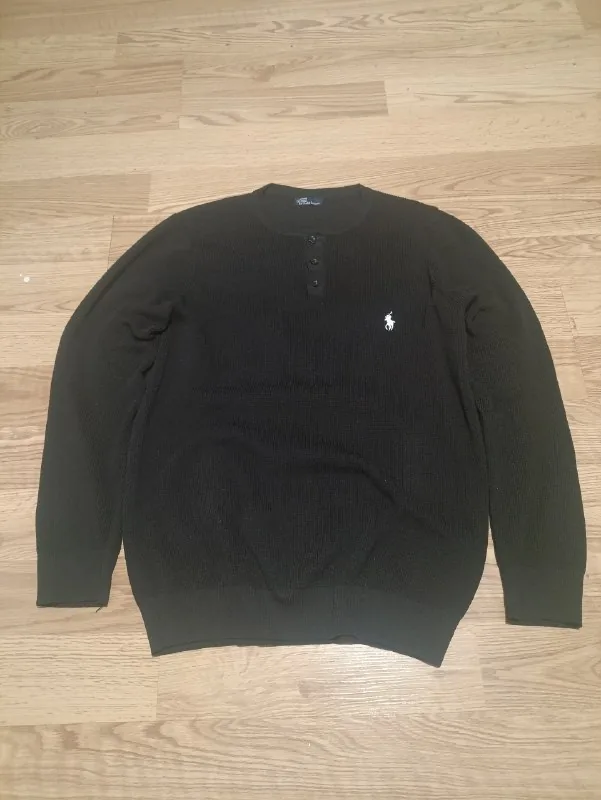 Polo Ralph Lauren 1990s Knit Henley Sweater 1