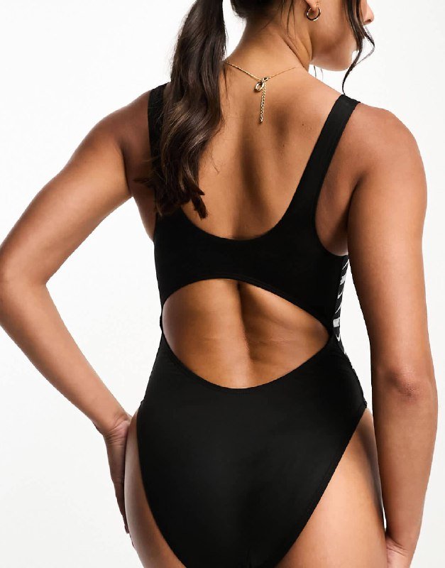 Купальник Nike светло-розовый, чёрный, Размер L, M 6