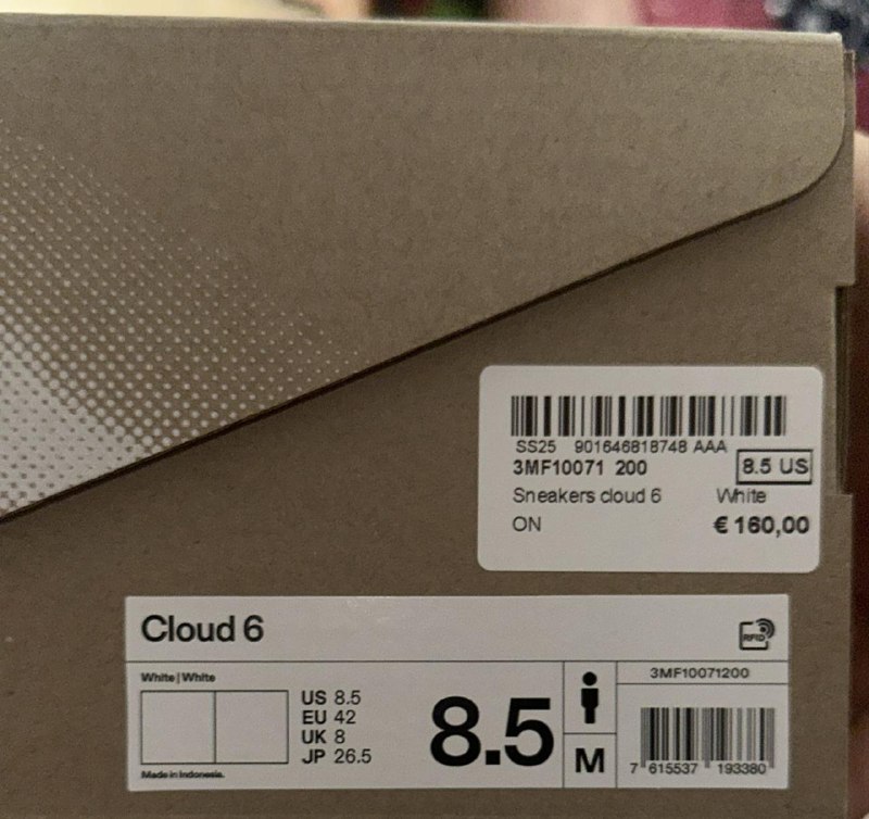 Кроссовки On Running Cloud 6, размер 42 5