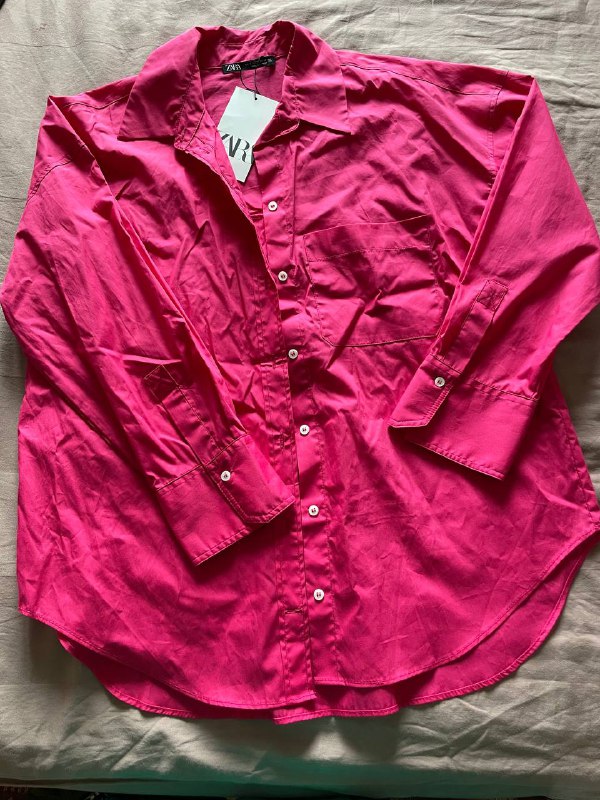 Рубашка ZARA 100% хлопок размер S