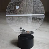 3D ლამპა სიკვდილის ვარსკვლავი Star Wars 1