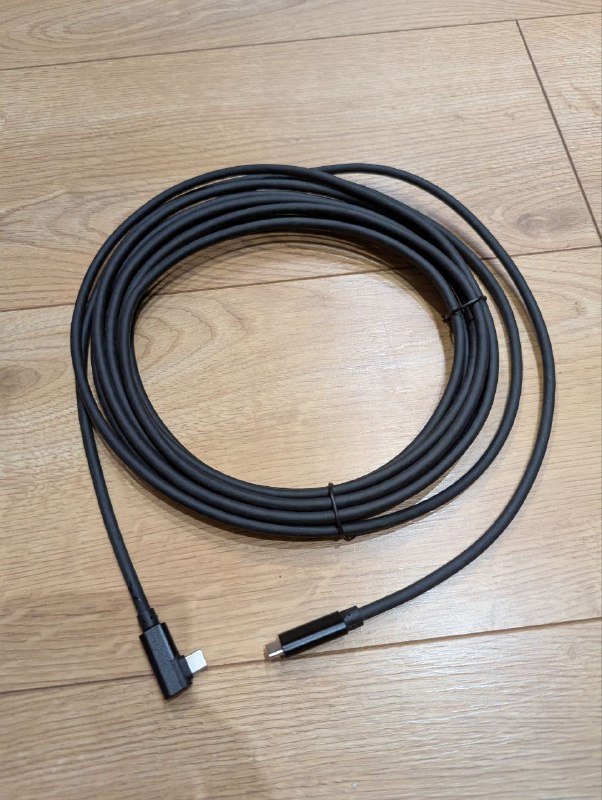 Кабель type c - type c угловой 5м