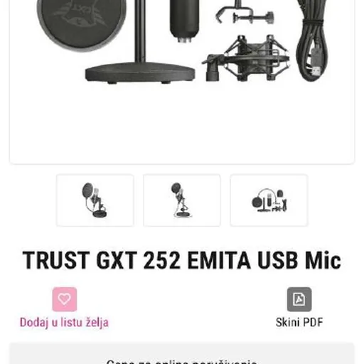микрофон Trust GXT 252