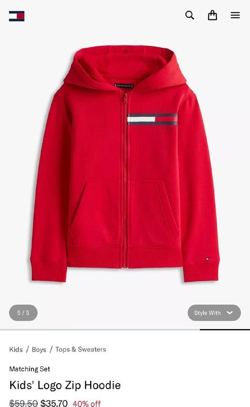 Детский костюм tommy hilfiger размер 12-14