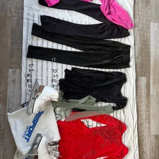 Одежда для фигурного катания, коньки Risport, термобелье, термоштаны, платье