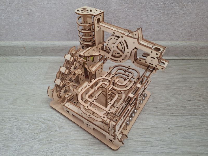 Два 3D деревянных конструктора лабиринты для шариков 4