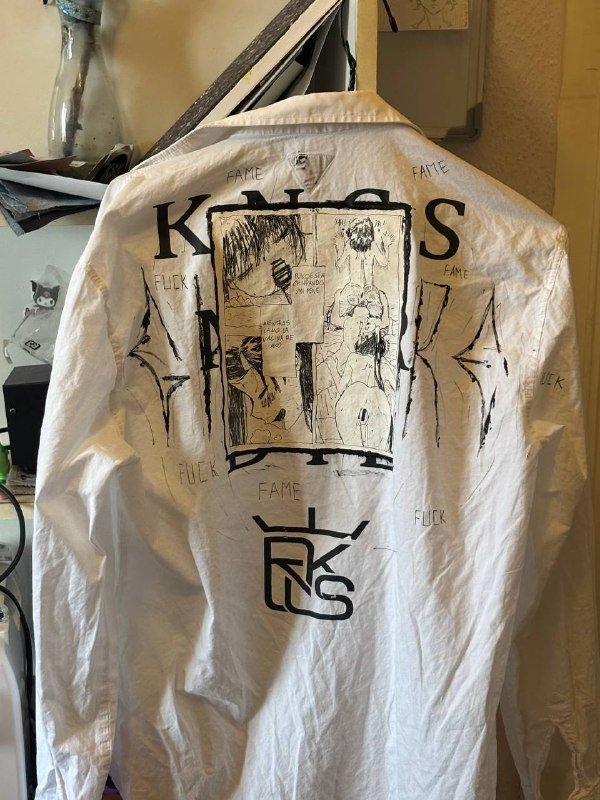 Кастомная рубашка KND x GLARE, Кепка Nike Air Jordan Baker GLARE custom 4