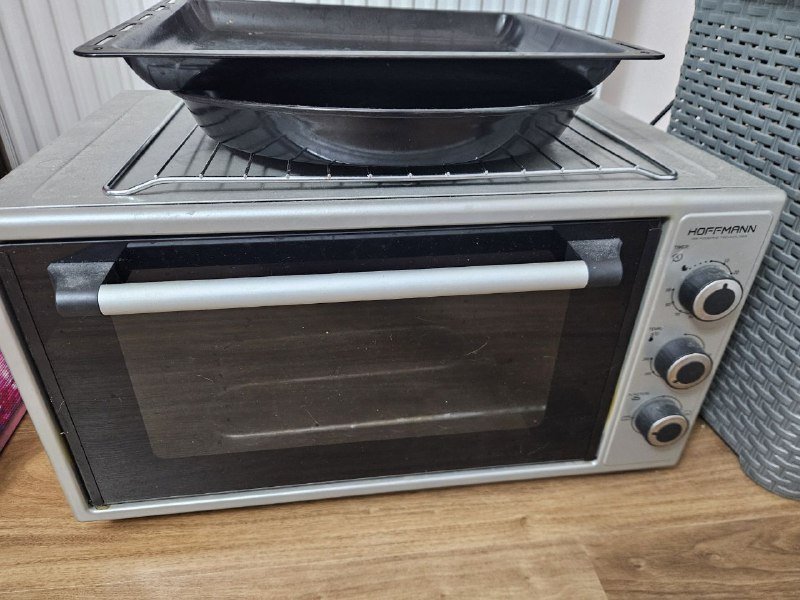 Электронная духовка, железный стеллаж 2