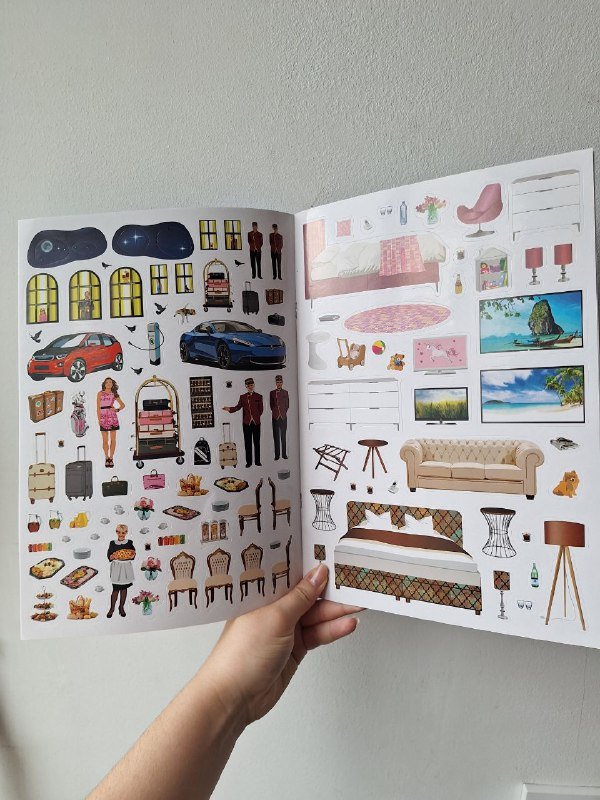 книга с наклейками Отель 3