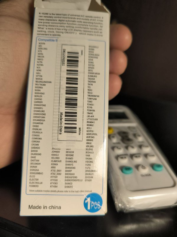 Универсальный пульт от кондиционера 3