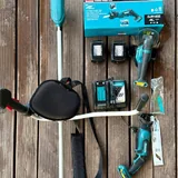 Триммер, пила, ножницы, зарядная станция, аккумуляторы Makita 4