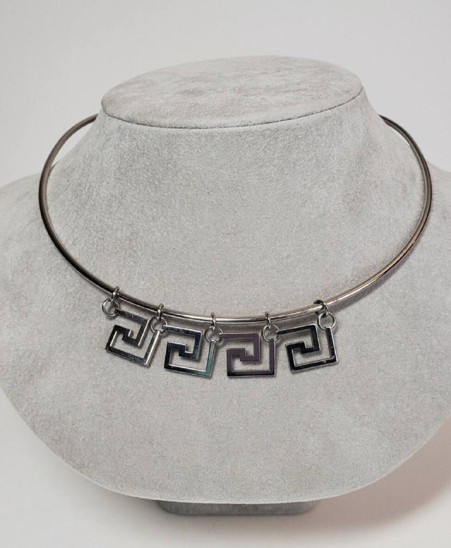Колье Swatch Greek Key Necklace из нержавеющей стали