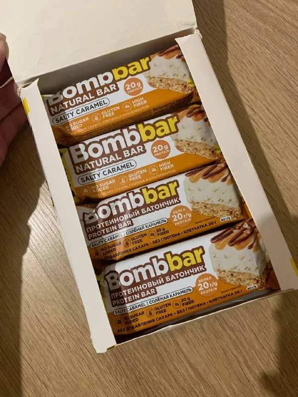 Протеиновые батончики Bombbar, 12 шт 1