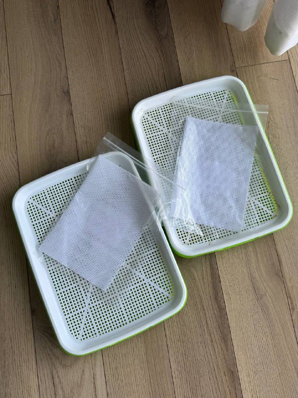 Контейнеры для микрозелени, джутовые коврики, кармашки для растений