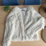 White fur vest 1