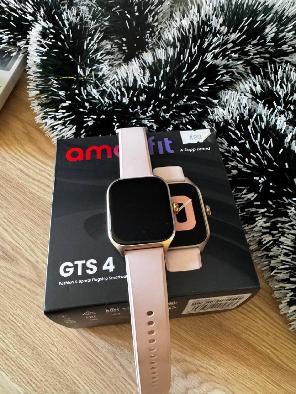 Смарт часы Amazfit GTS4 rose gold 2