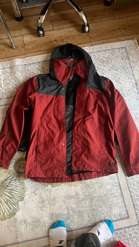 Decathlon куртка 2 в 1 с флиской, размер M-L