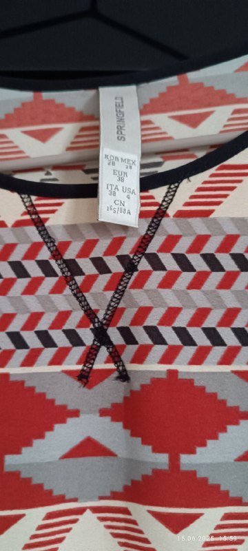 Платье лён бело-бежевое, цветное, синее, Springfield размер М 9