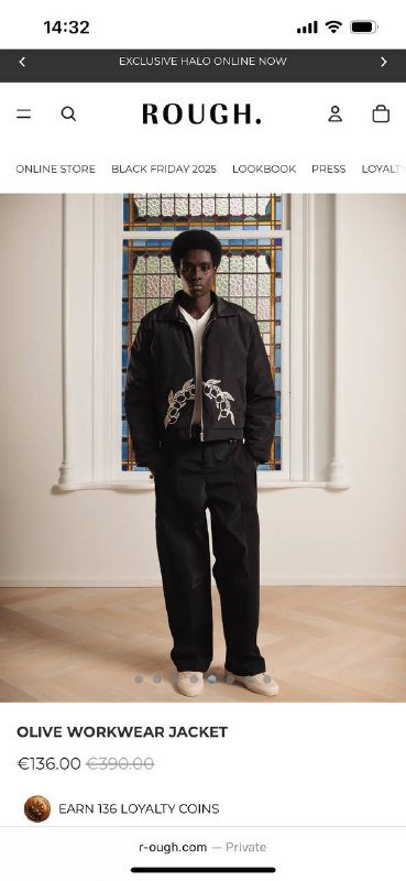 Мужская куртка Rough, размер M-L 5