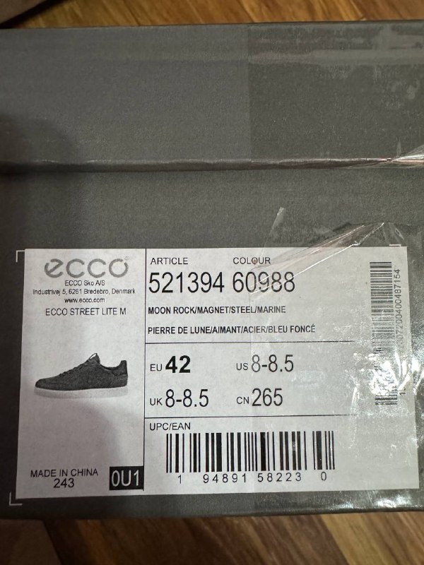 Ботинки Ecco мужские новые размер 42 4
