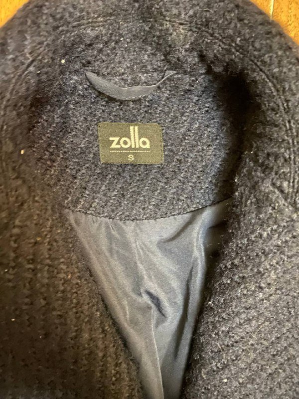 Пальто женское Zolla темно-синее размер S 3