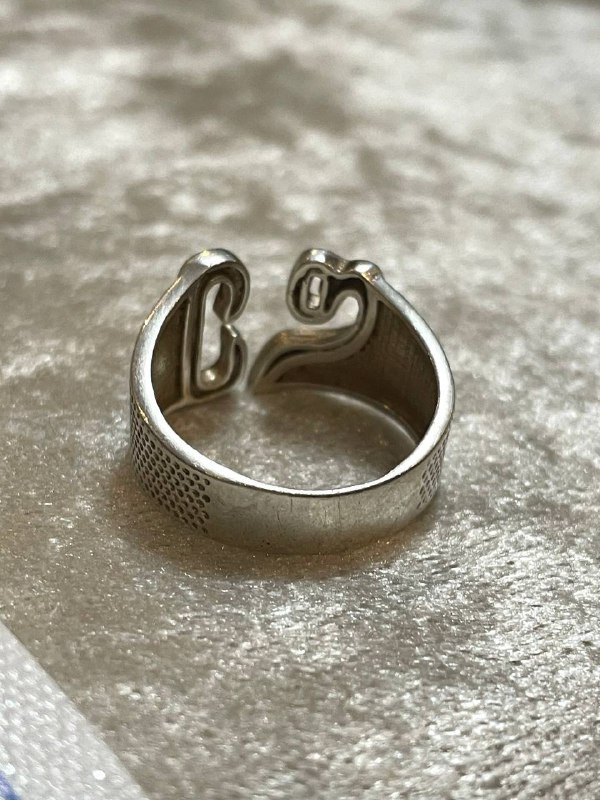 Серебряное кольцо с грузинской надписью 4