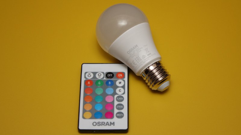 LED лампа OSRAM RGBW 9W с пультом управления