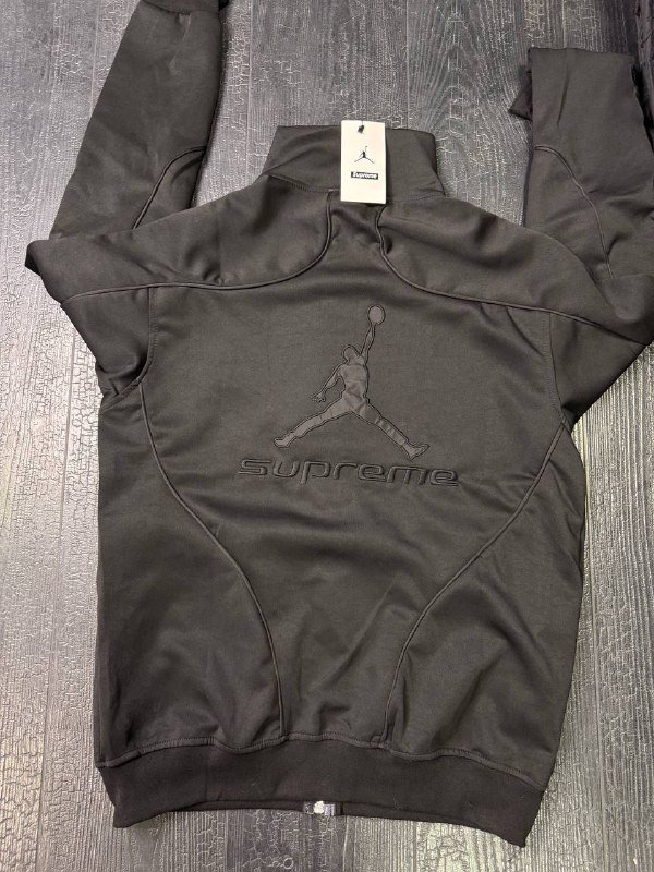 Зипки Supreme x Jordan черный и ретро голубой 9